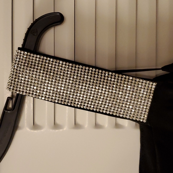 Plus Size R&M Richard's One-shoulder Rhinestone-Embellished Dress Size 14 - Picture 3 of 6